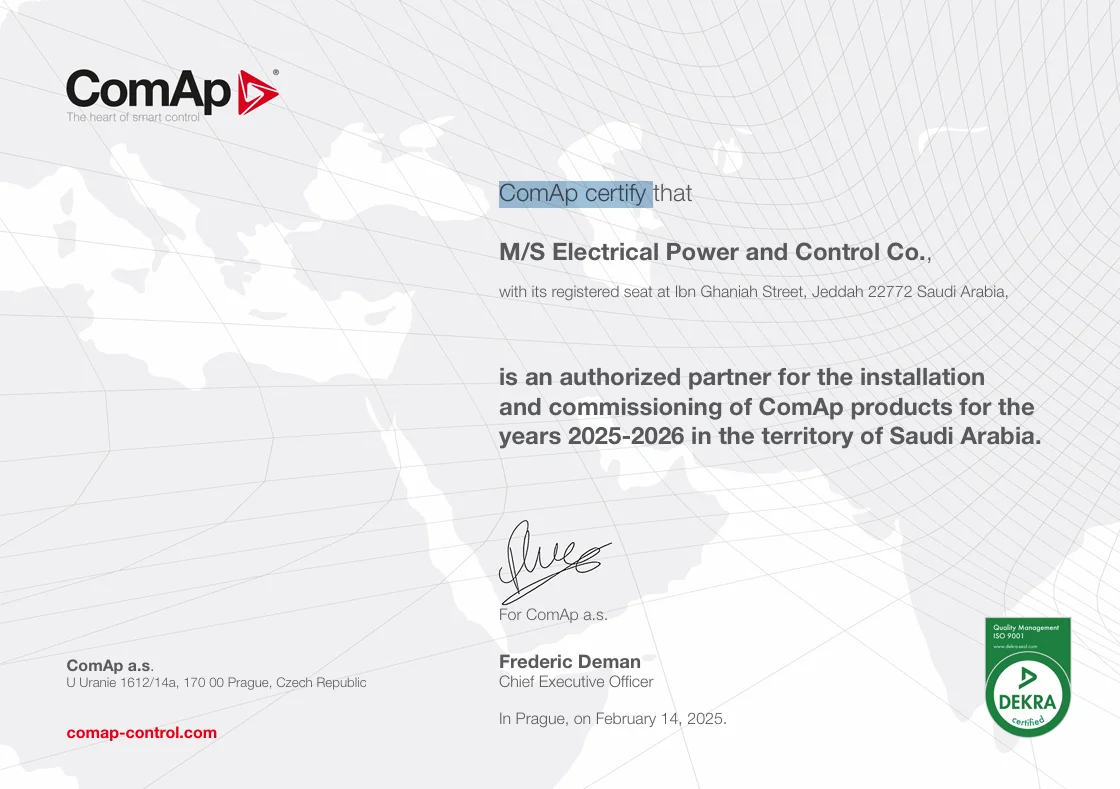 ComAp certif