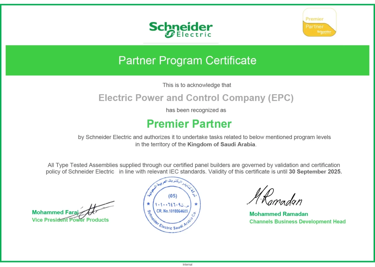 Schneider Certificate 2025-9